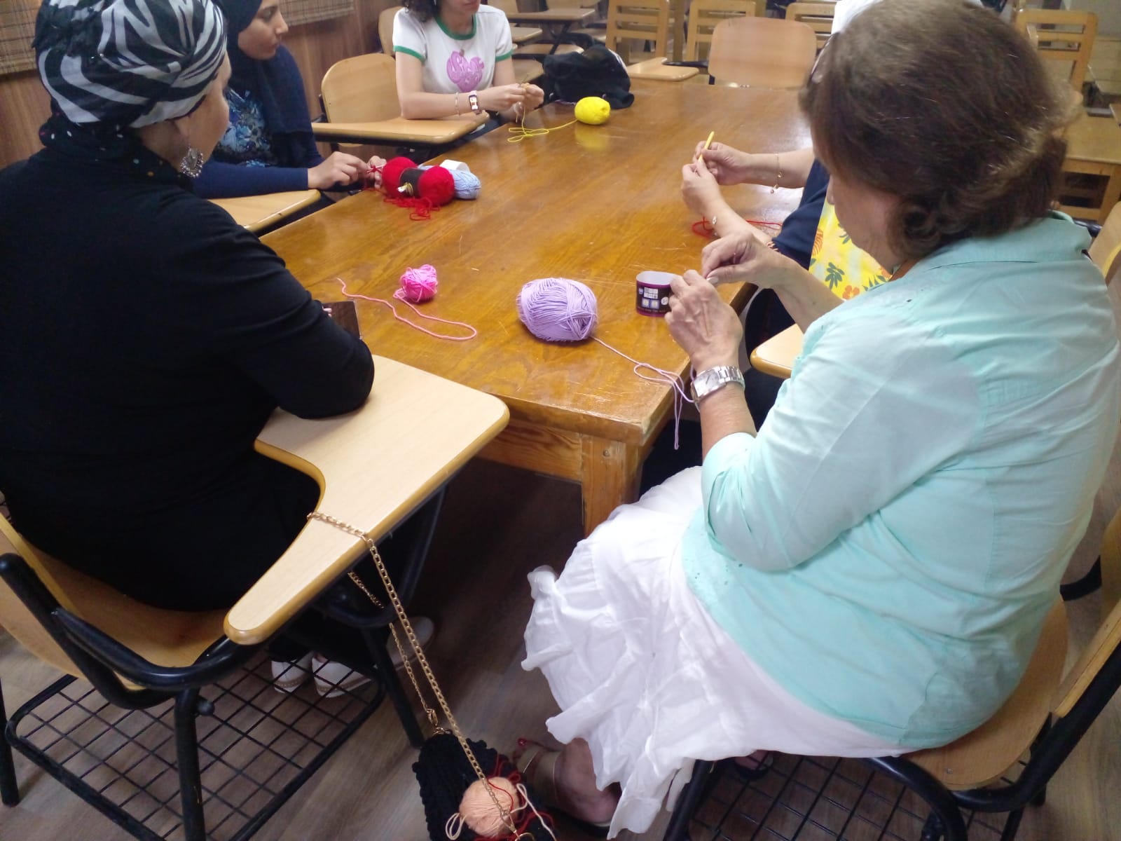 بداية ورشة الكروشية